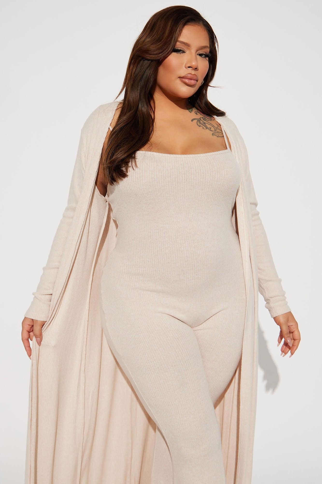 Elodie Jumpsuit Set - Nude Product Image