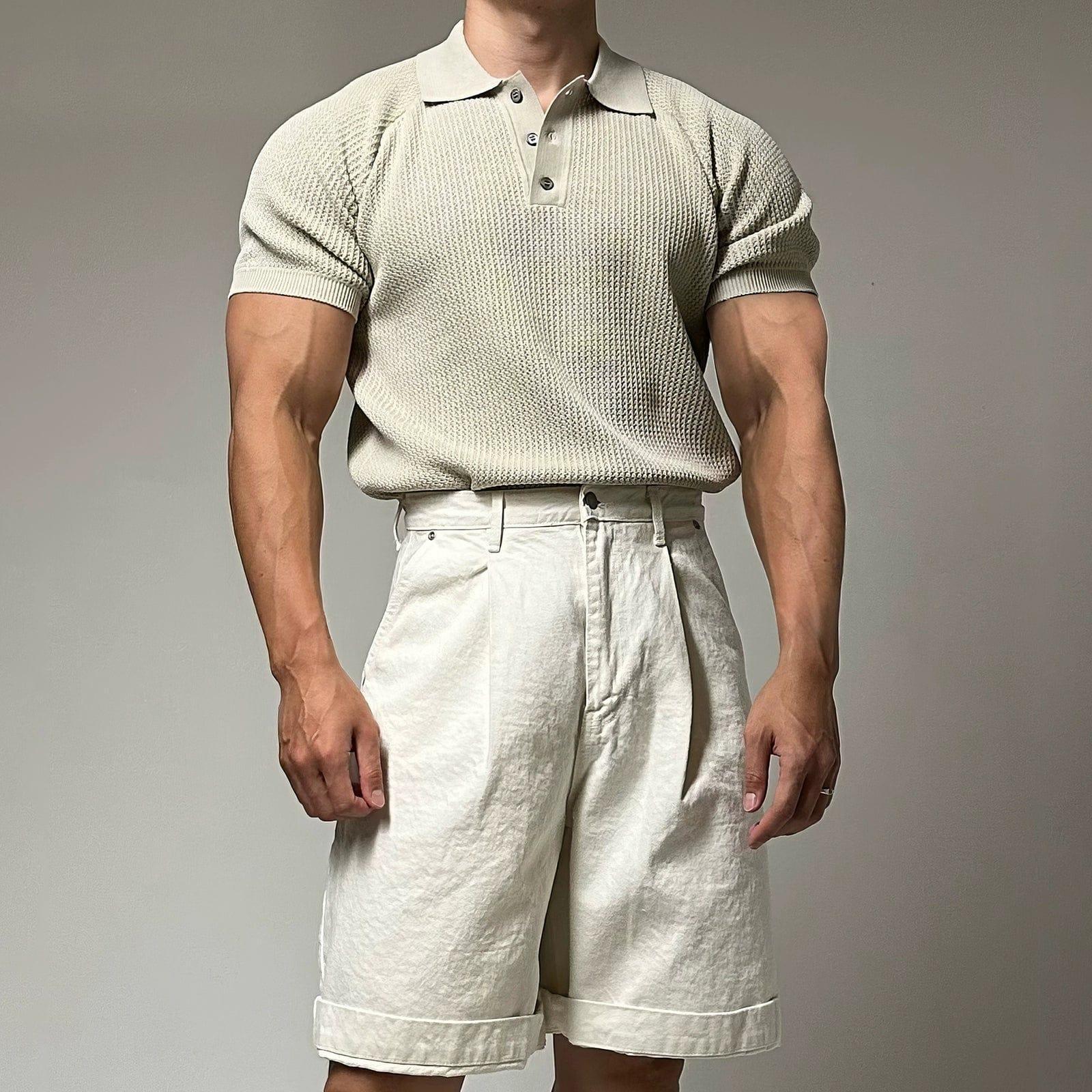 RT No. 11300 KNIT SHORT SLEEVE POLO SHIRT Product Image