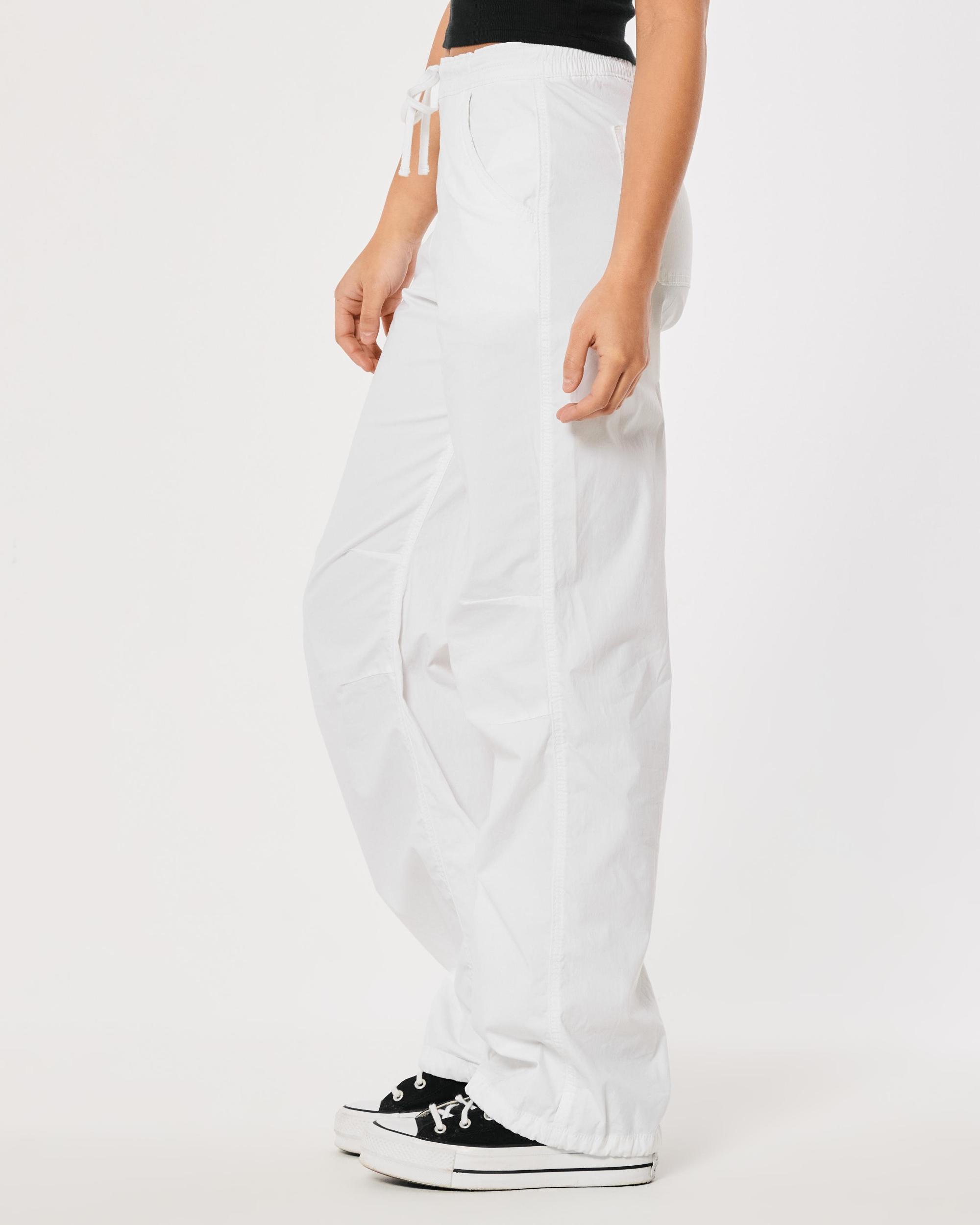 Adjustable Rise Baggy Parachute Pants Product Image