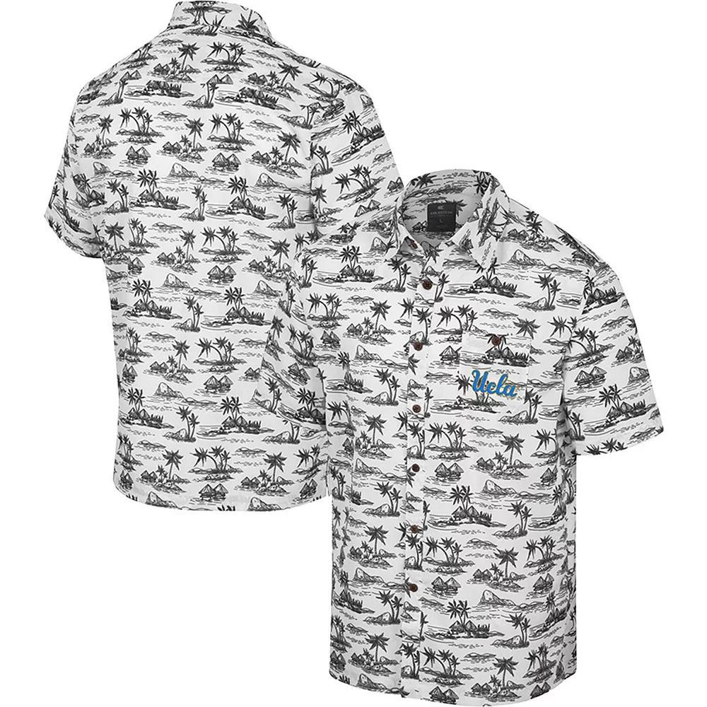 Men's Colosseum White Vanderbilt Commodores Spontaneous is Romantic Camp Button-Up Shirt, Size: XL Product Image