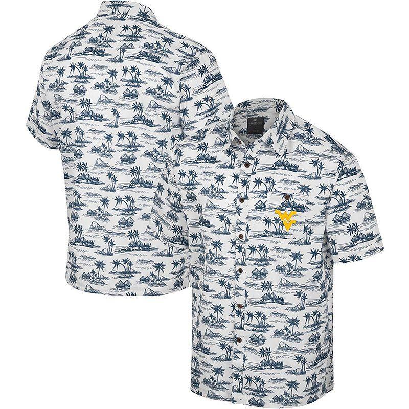 Men's Colosseum White Vanderbilt Commodores Spontaneous is Romantic Camp Button-Up Shirt, Size: XL Product Image