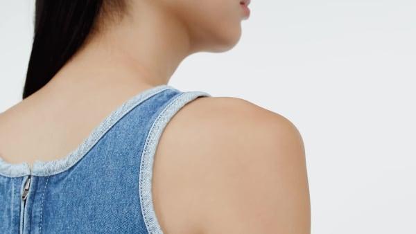 Adicolor Denim 3-Stripes Tank Dress Product Image