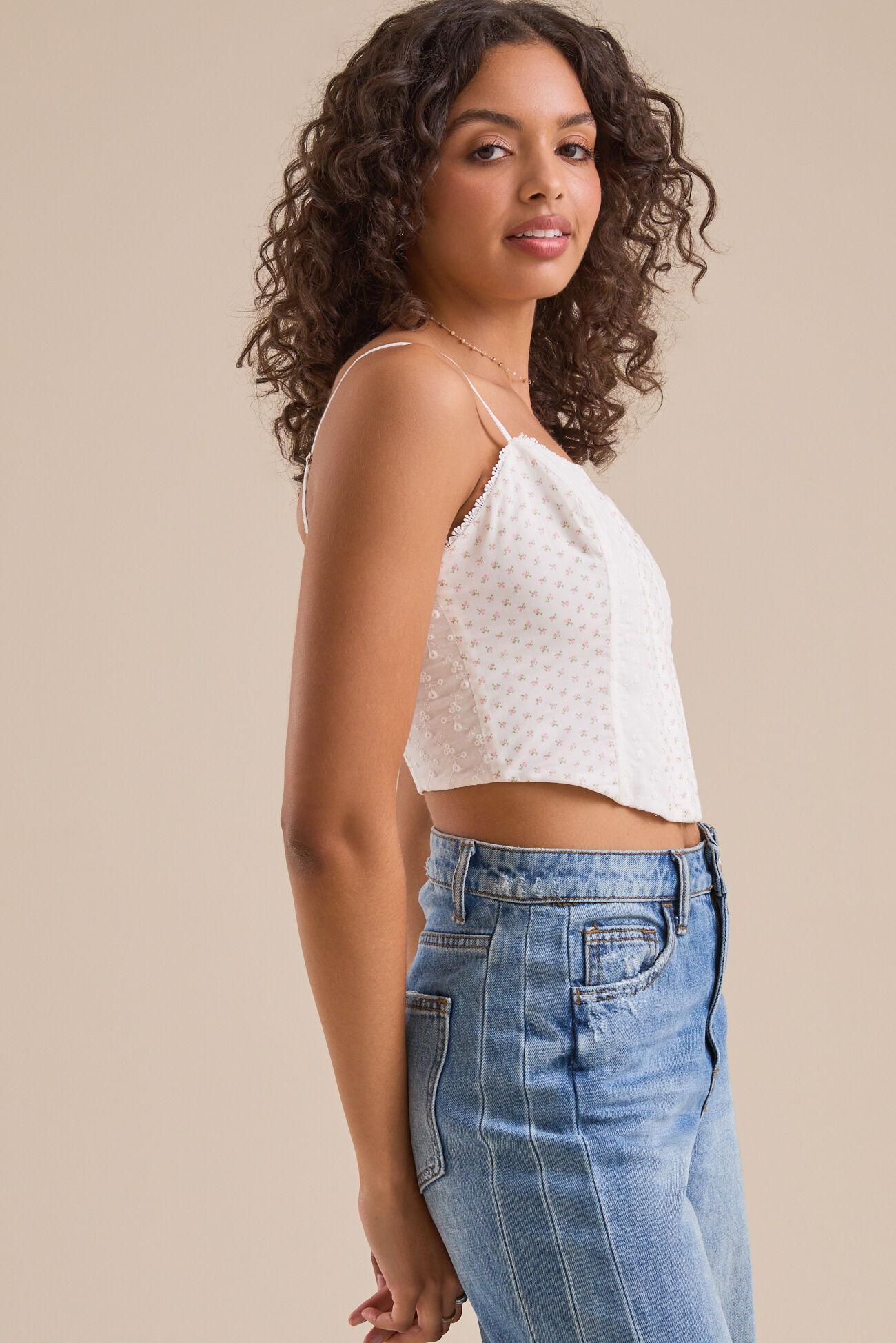 Camila Floral Corset Tank Product Image