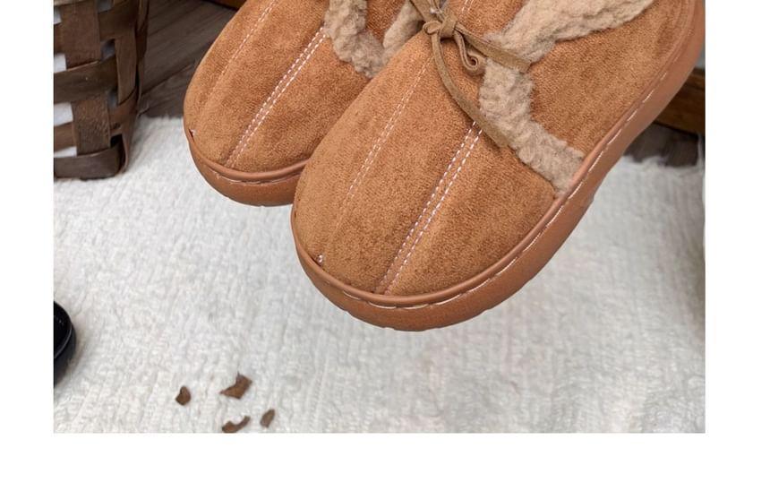 Fleece-Lined Lace-Up Shoes Product Image
