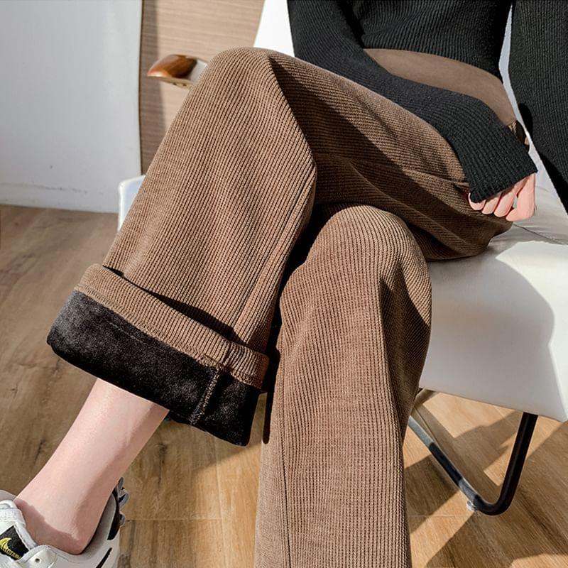 Maternity High Rise Plain Wide Leg Pants Product Image