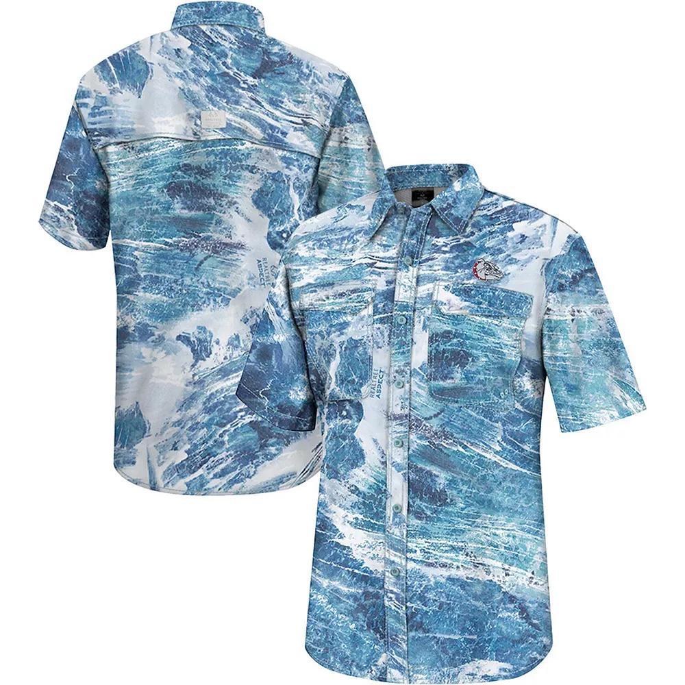 Men's Colosseum  Blue Kentucky Wildcats Realtree Aspect Charter Full-Button Fishing Shirt, Size: Small Product Image
