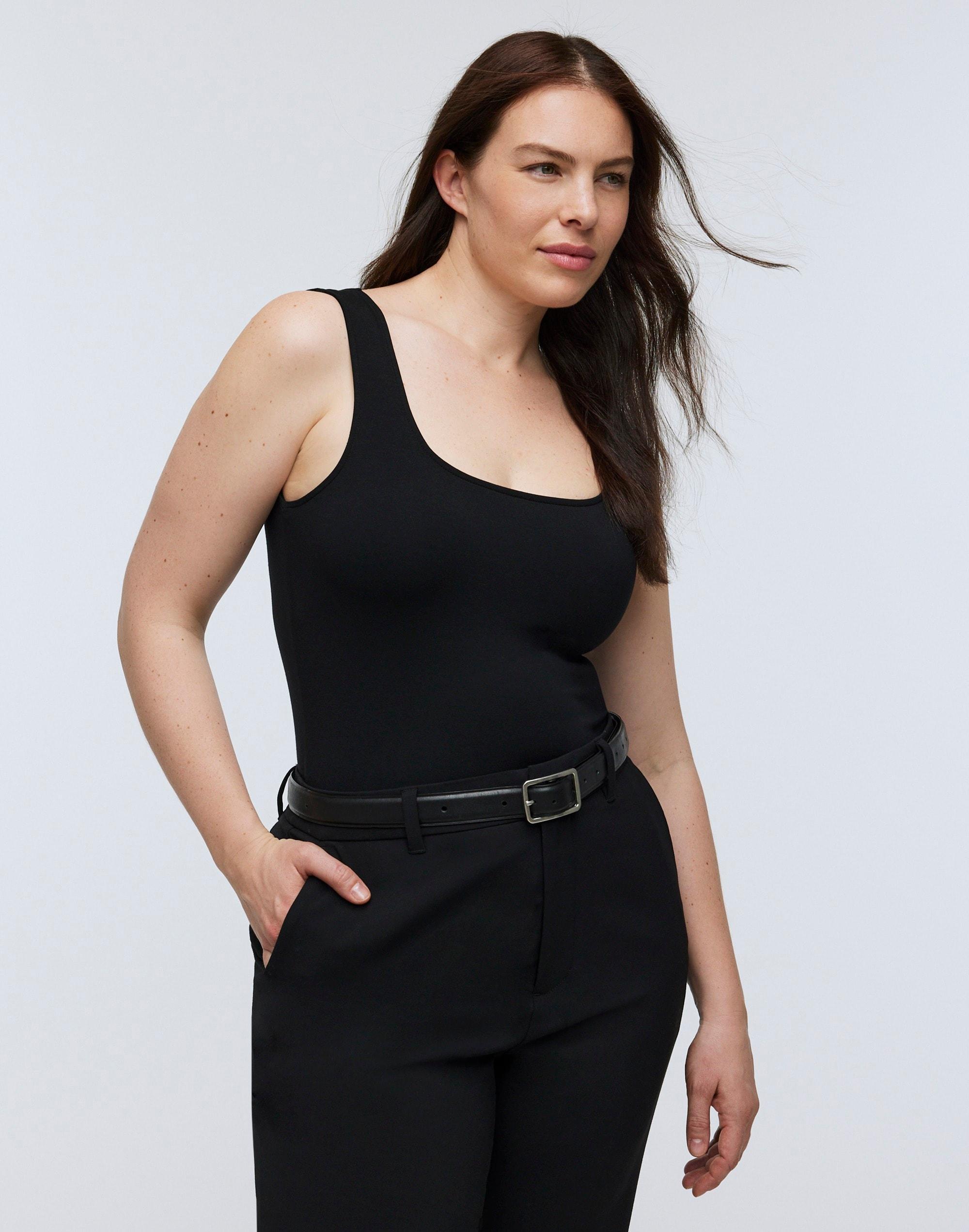 Wide-Strap Tank Thong Bodysuit Product Image