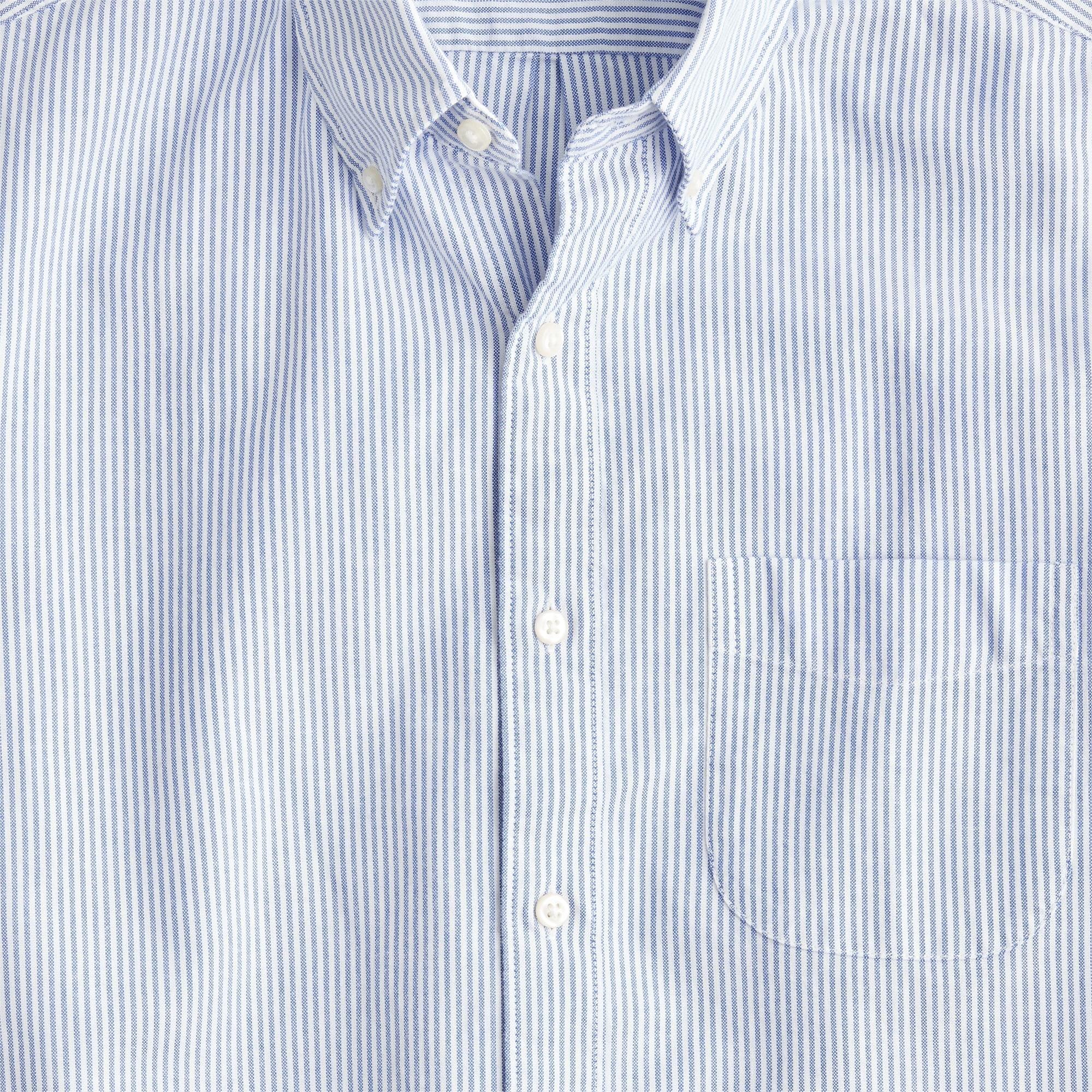 Short-sleeve Broken-in organic cotton oxford shirt Product Image