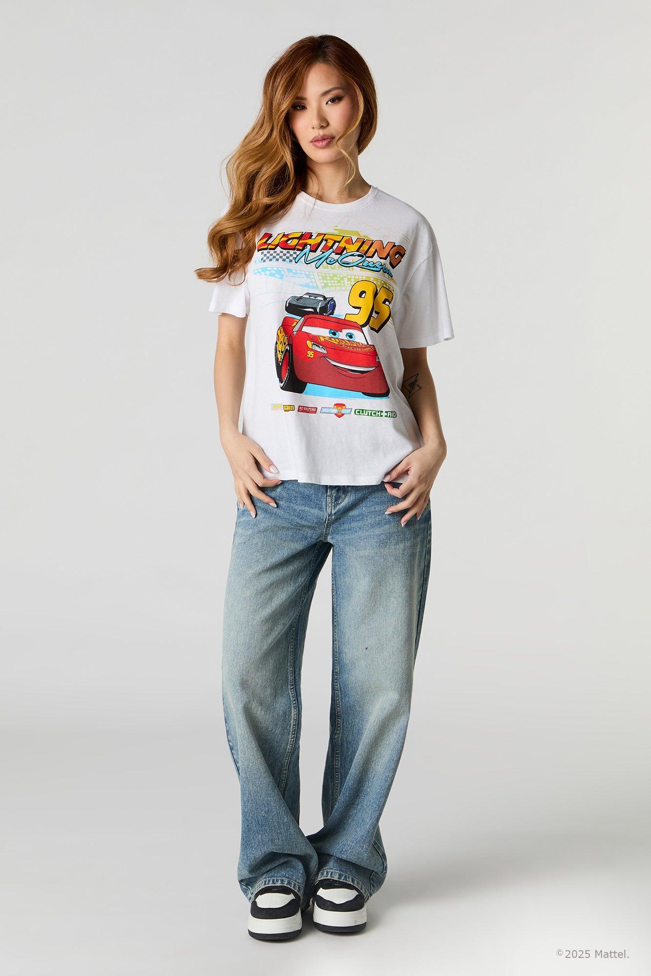 Lightning McQueen Graphic Boyfriend T-Shirt Female Product Image