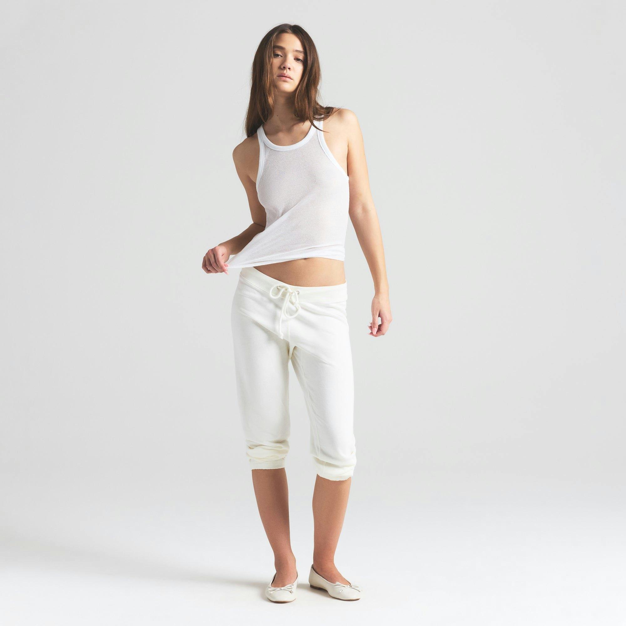SHEER COTTON TANK | SNOW Product Image