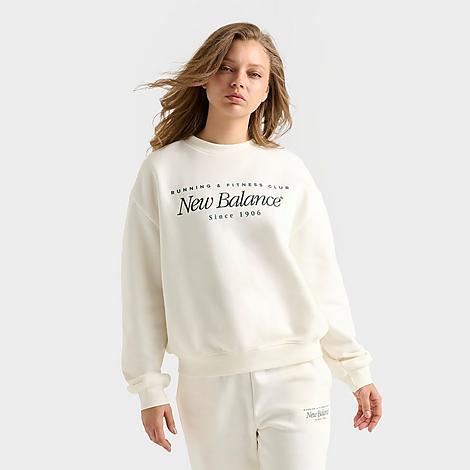 New Balance Womens Logo Crewneck Sweatshirt Product Image