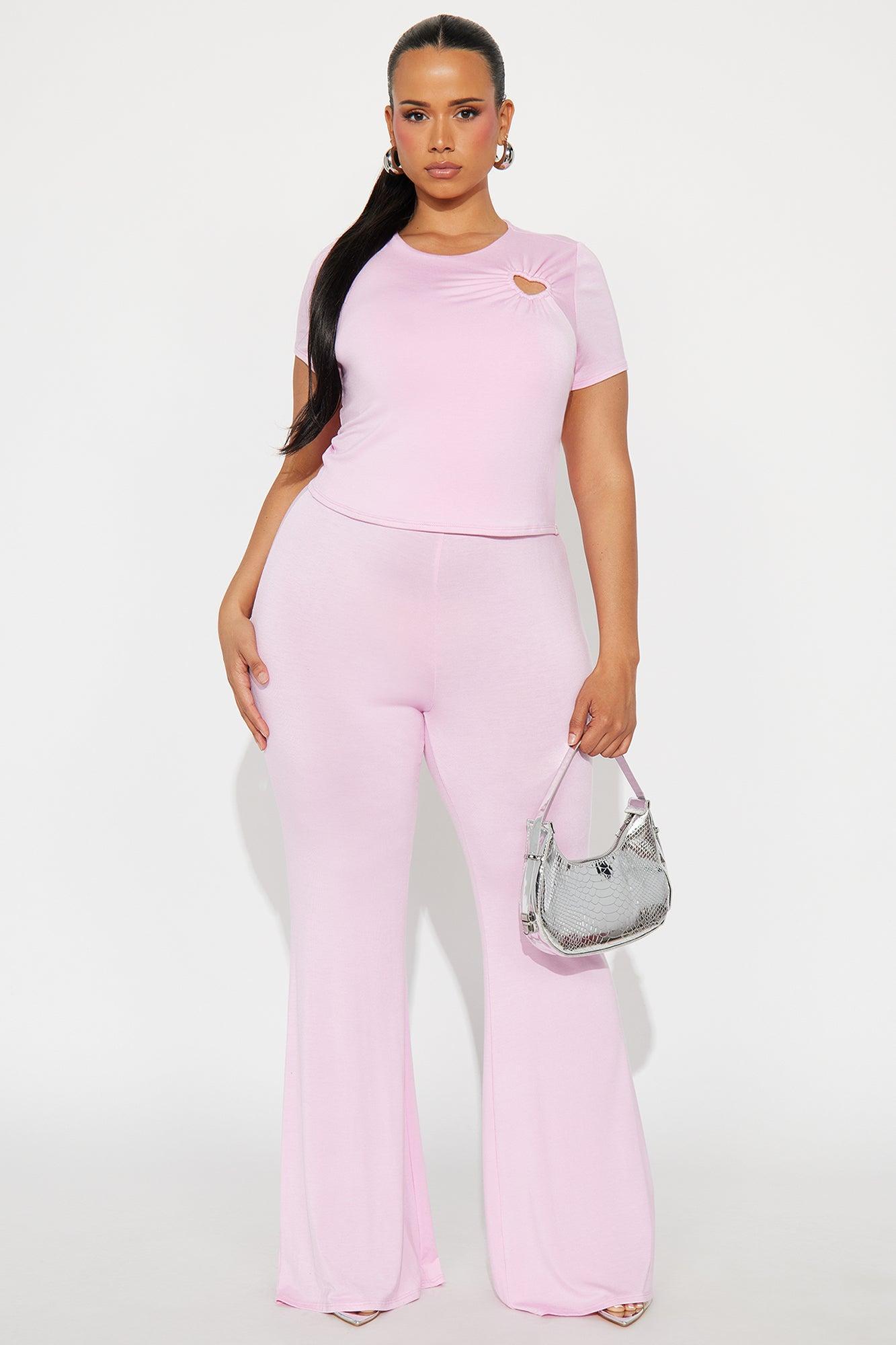 Heart Feelings Pant Set - Pink Product Image