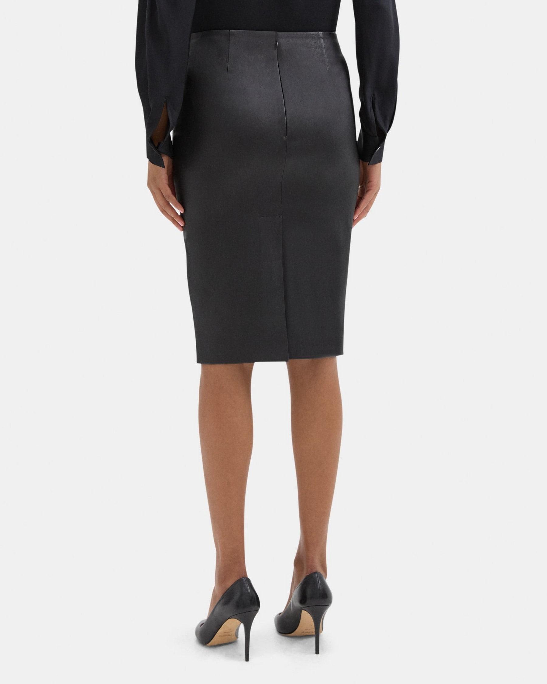 Pencil Skirt in Leather Product Image