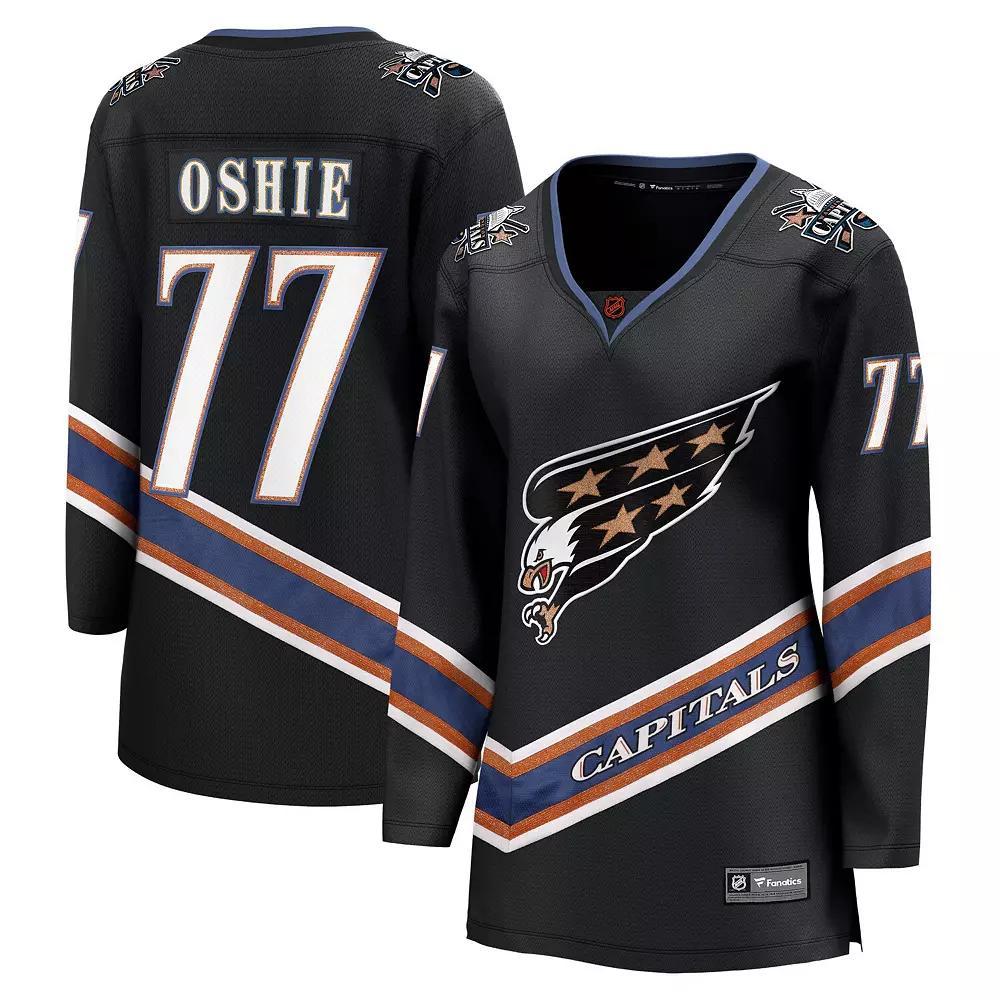 Women's Fanatics Branded TJ Oshie Black Washington Capitals Special Edition 2.0 Breakaway Player Jersey, Size: Small Product Image