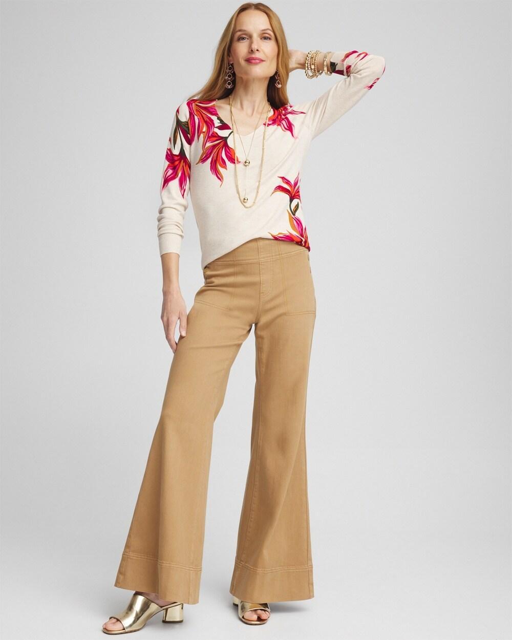 Lily V-neck Pullover Sweater Product Image