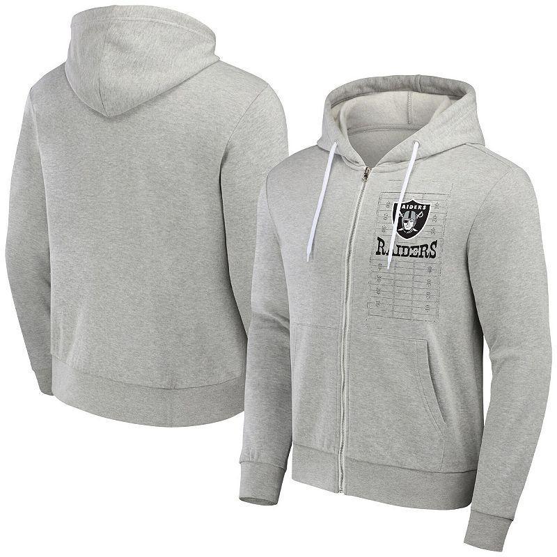Men's NFL x Darius Rucker Collection by Fanatics Heather Gray Las Vegas Raiders Domestic Full-Zip Hoodie, Size: Large, Lvr Grey Product Image