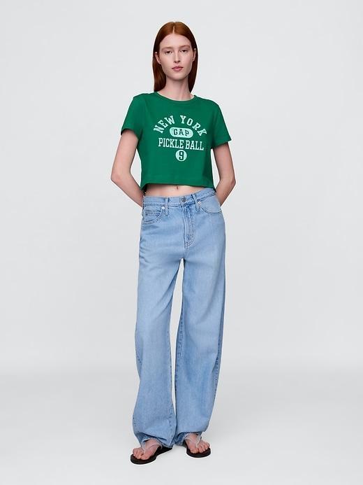 Organic Cotton VintageSoft Cropped T-Shirt Product Image