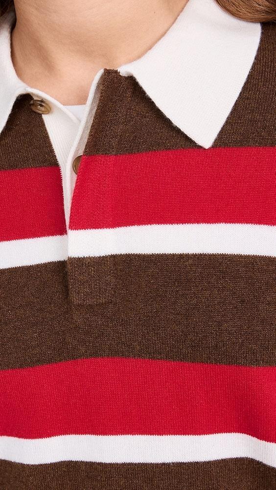 Guest in Residence Cashmere Striped Rugby Sweater | Shopbop Product Image