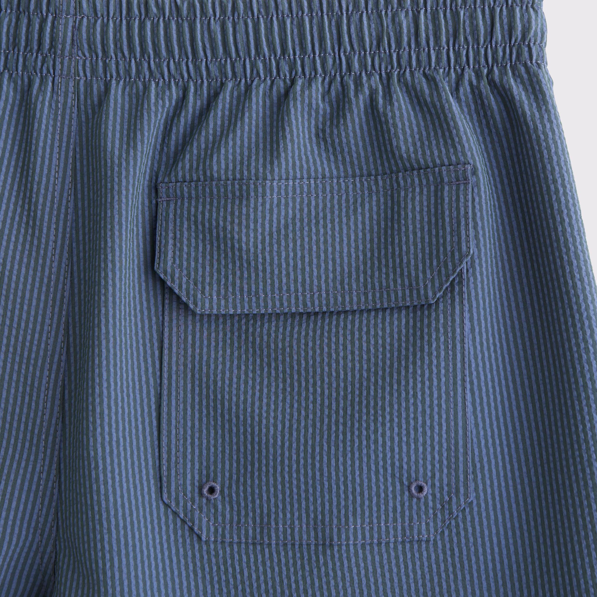 Pull-On Wide Seersucker Swim Trunk Product Image