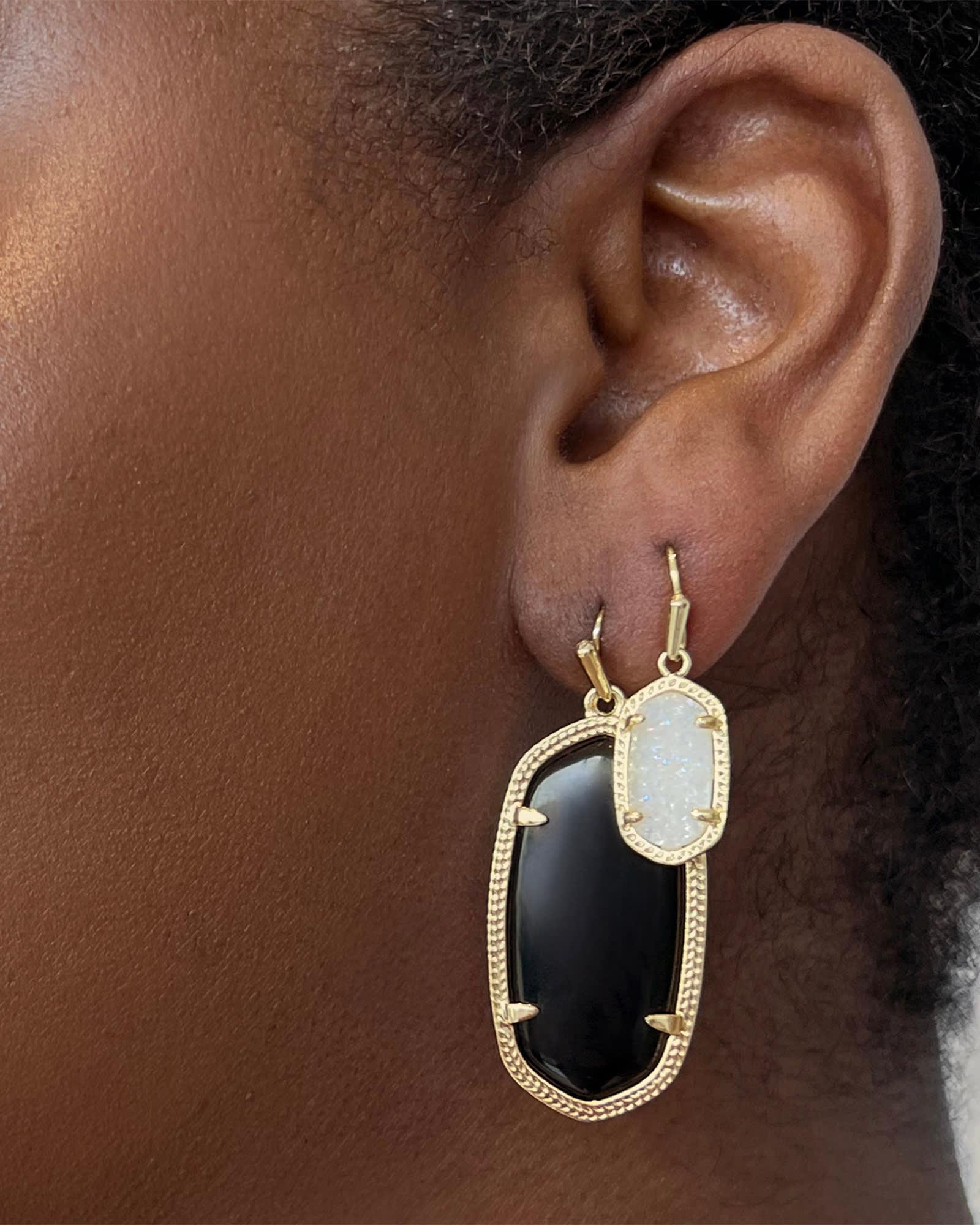 Elle Gold Drop Earrings in Abalone Shell Product Image