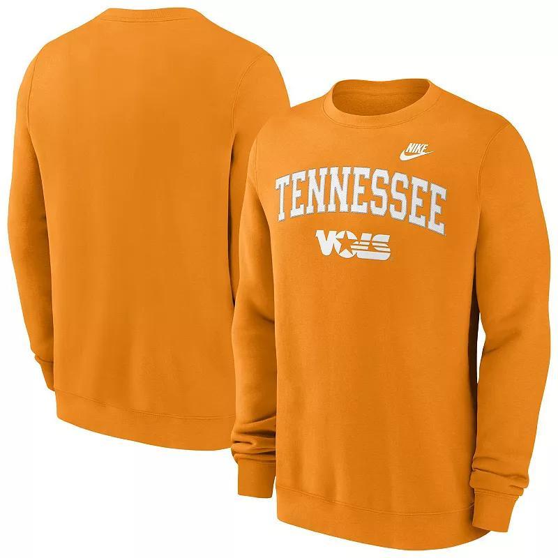 Men's Nike Tennessee Orange Tennessee Volunteers Legacy Classic Tackle Twill Embroidered��Arch Over Logo Pullover Sweatshirt, Size: Medium Product Image