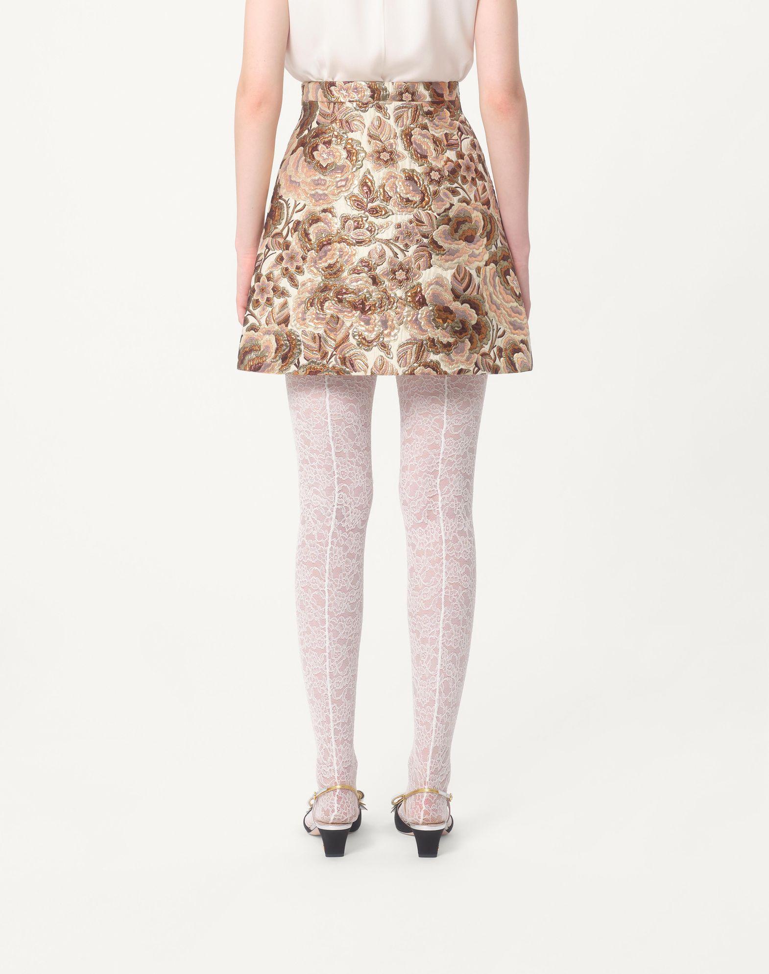 Apres L'Hiver Matelasse' Rose Lurex Skirt  Product Image