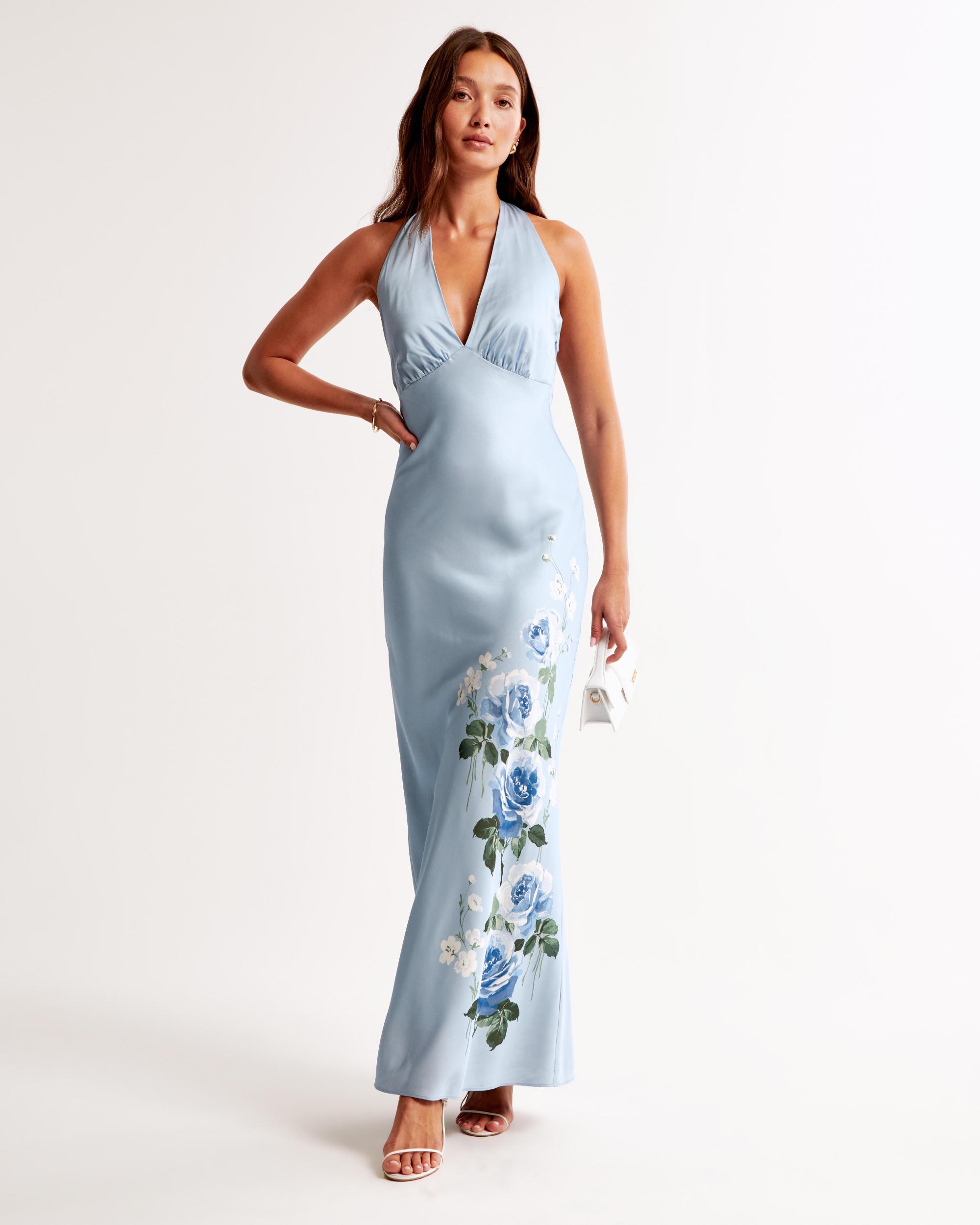 Halter Slip Maxi Dress Product Image