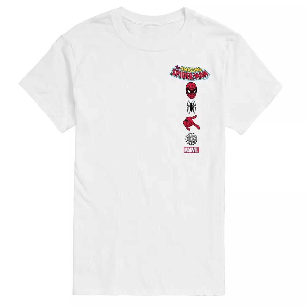 Big & Tall Marvel Spider-Man Oversized Left Chest Graphic Tee, Mens Product Image