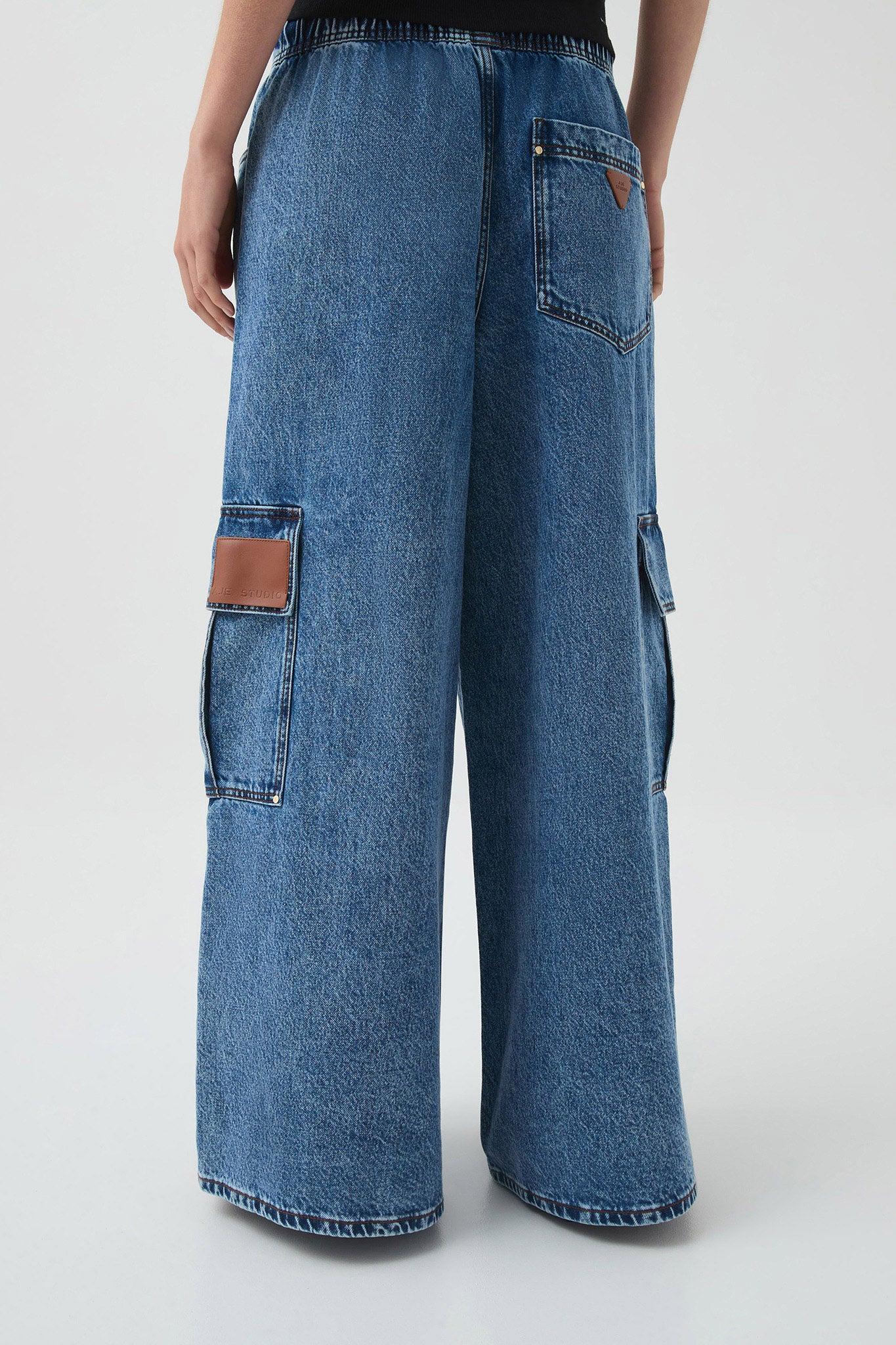 Sadie Denim Cargo Jeans Product Image