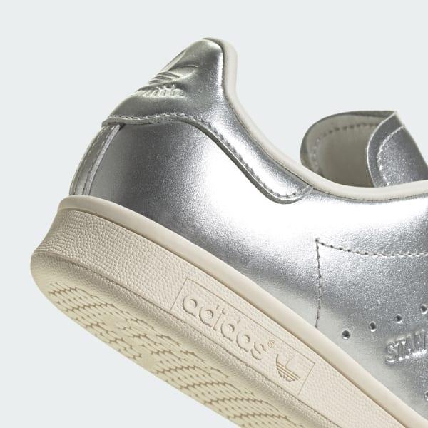 adidas Stan Smith Shoes Silver Metallic 7 Womens Product Image
