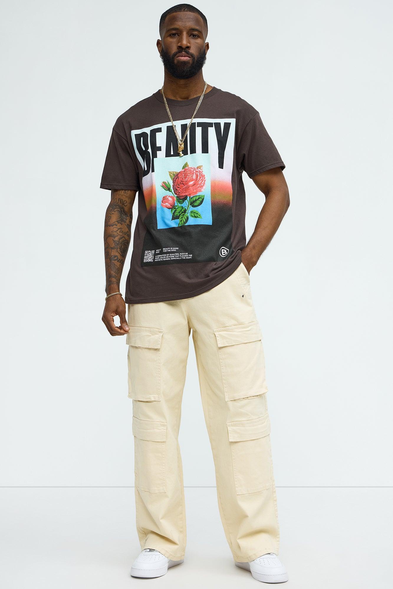 Beauty Gradient Short Sleeve Tee - Brown Product Image