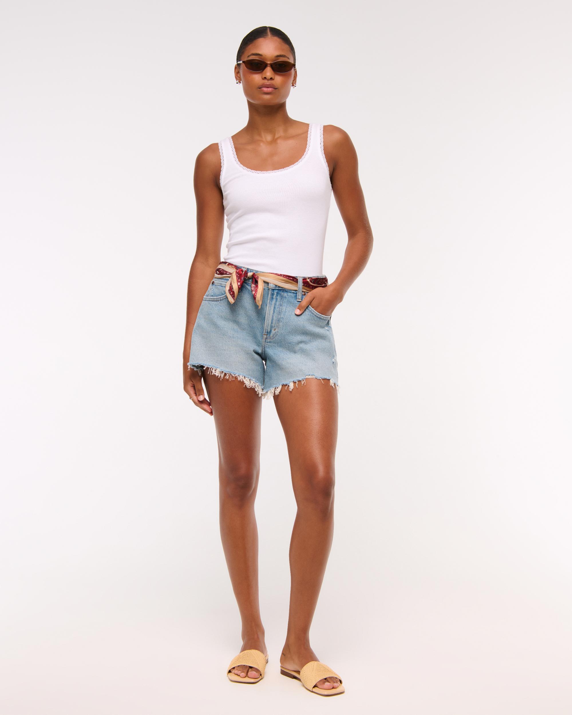 Curve Love Mid Rise A-Line Short Product Image