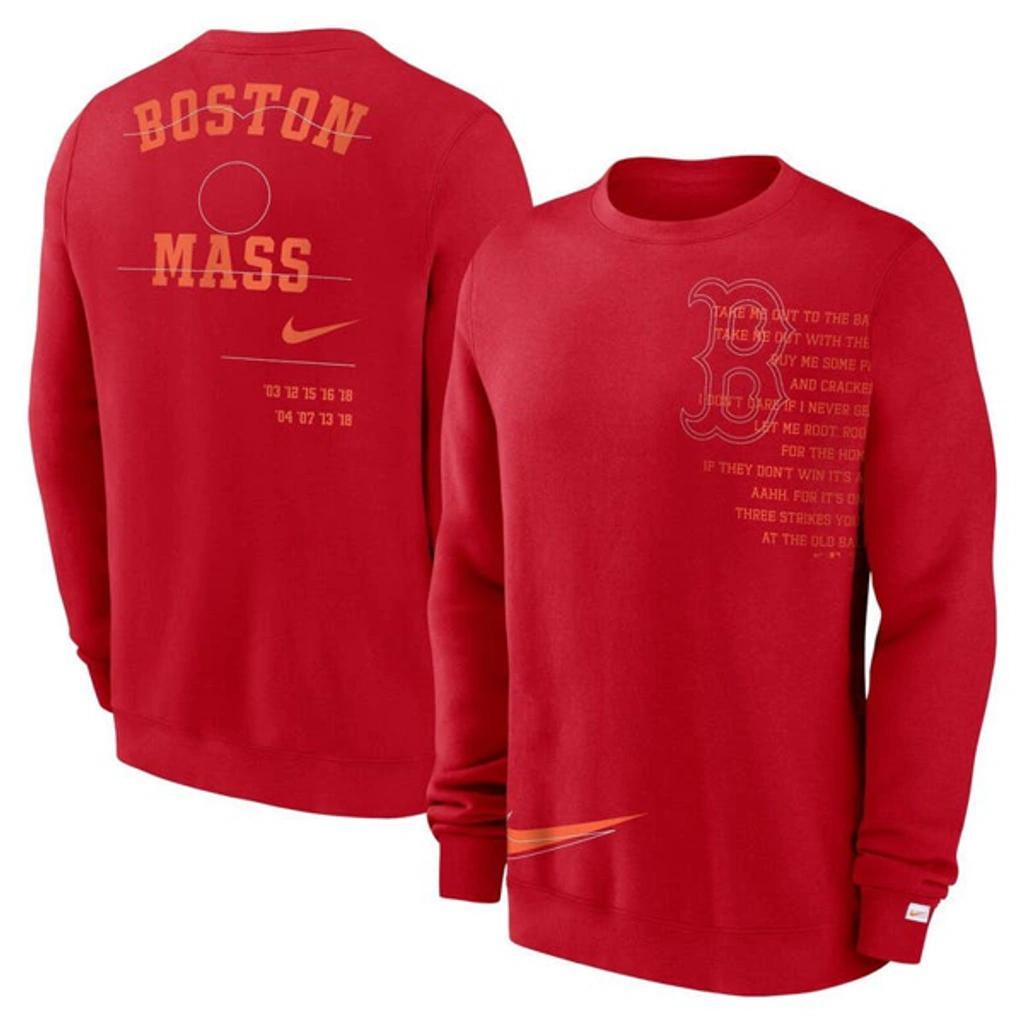 Mens Nike Red Toronto Blue Jays Statement Ball Game Fleece Pullover Sweatshirt Product Image