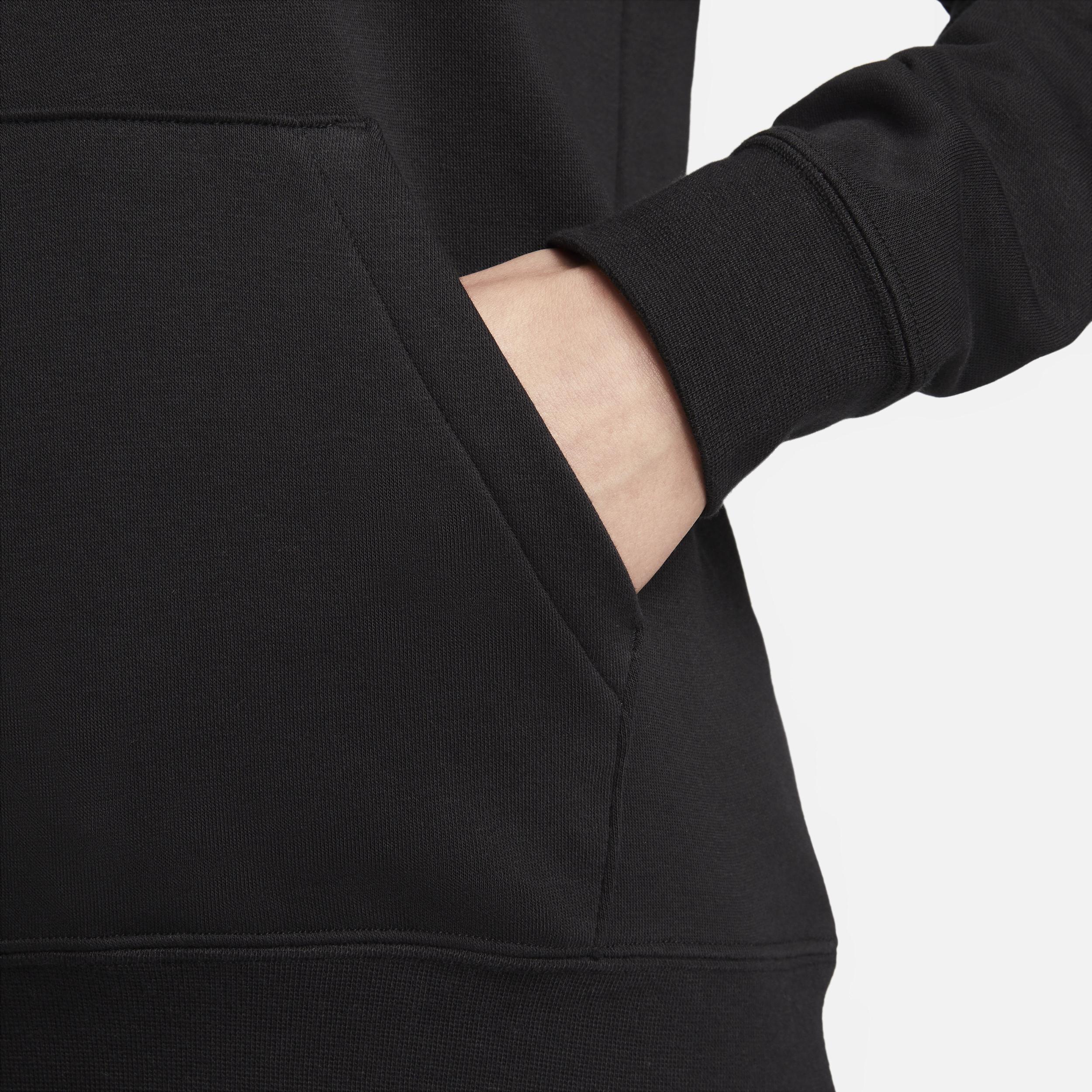 Women's Nike Sportswear Club Large Logo Fleece Hoodie, Size: XS, Black Product Image