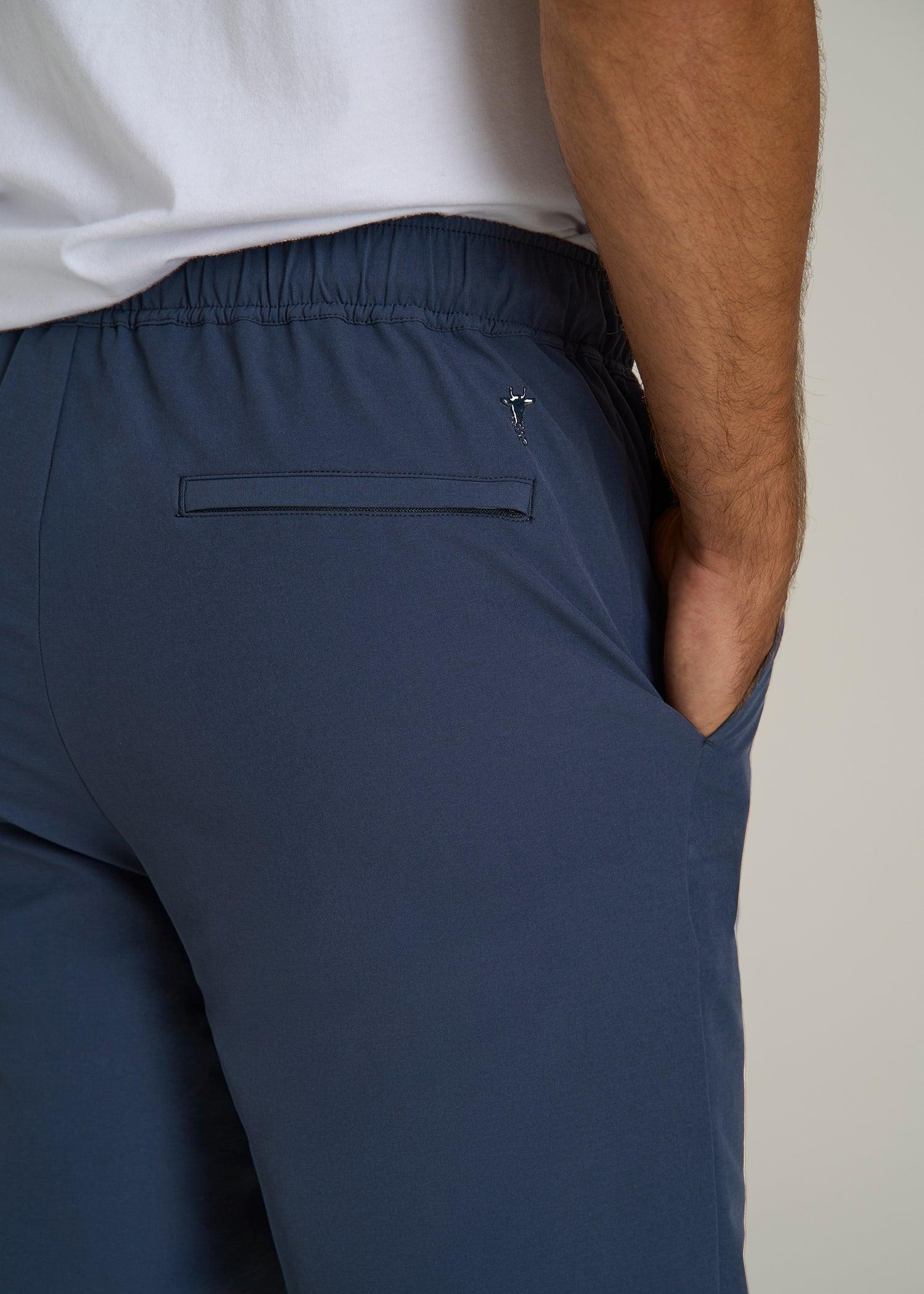 Flex Nylon Joggers for Tall Men in Navy Blue Male Product Image