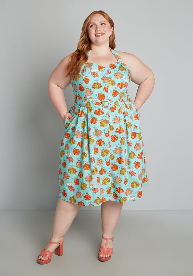 ModCloth x Marisol Muro Aligned With Destiny Fit And Flare Dress Product Image
