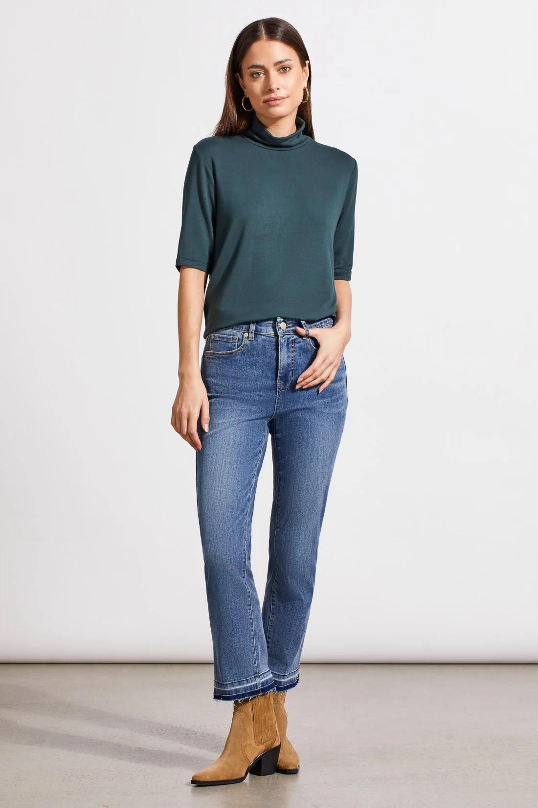 FRENCH TERRY ELBOW SLEEVE TOP Product Image