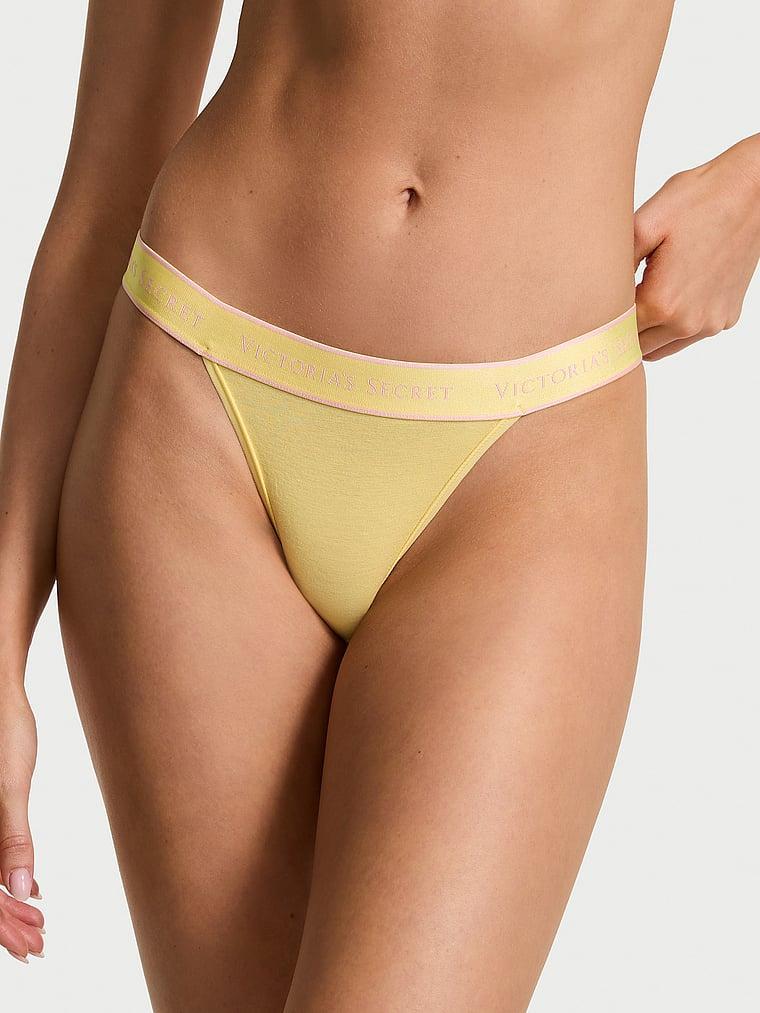 Logo Cotton Tanga Panty Product Image