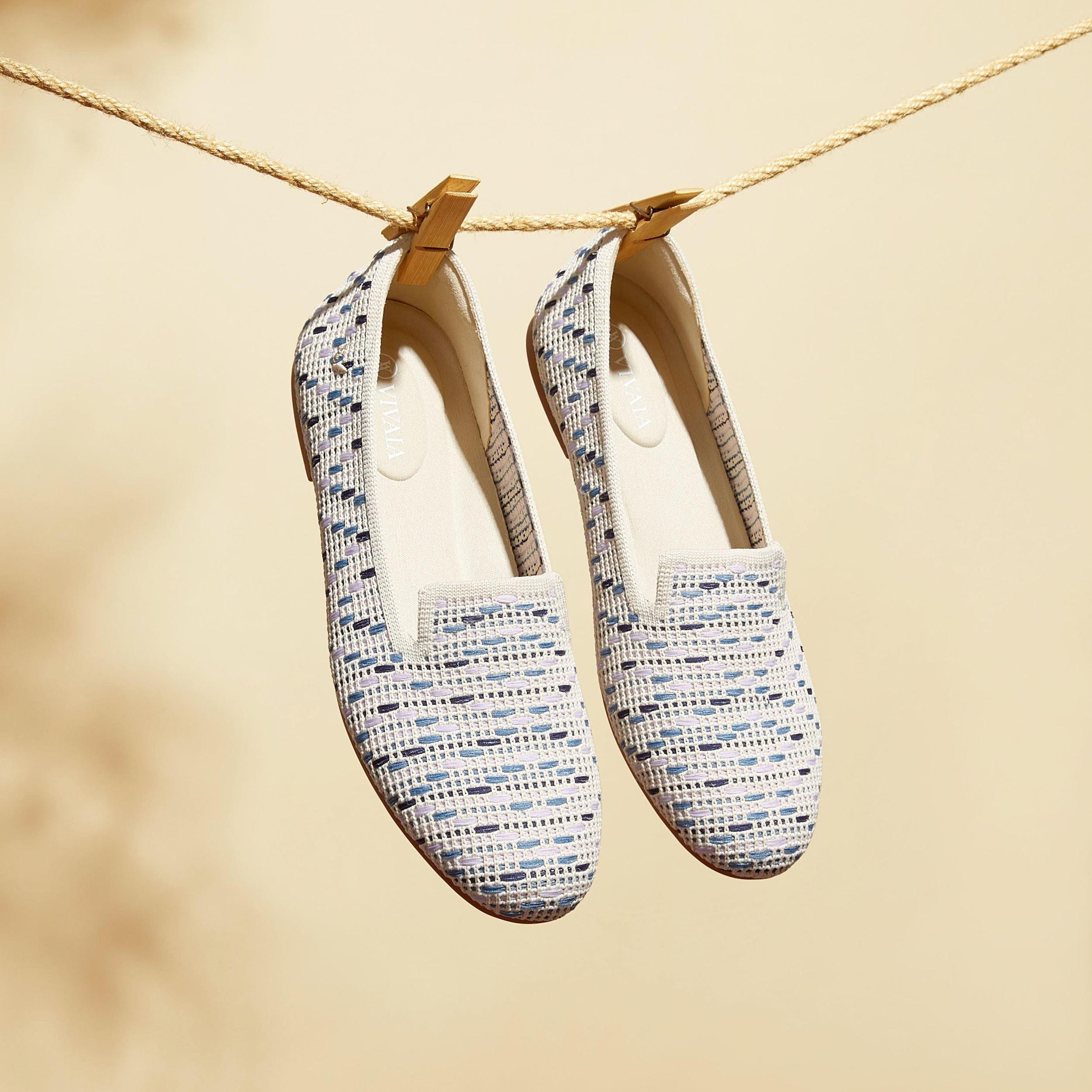 Round-Toe Woven Knit Loafer (Audrey) Product Image