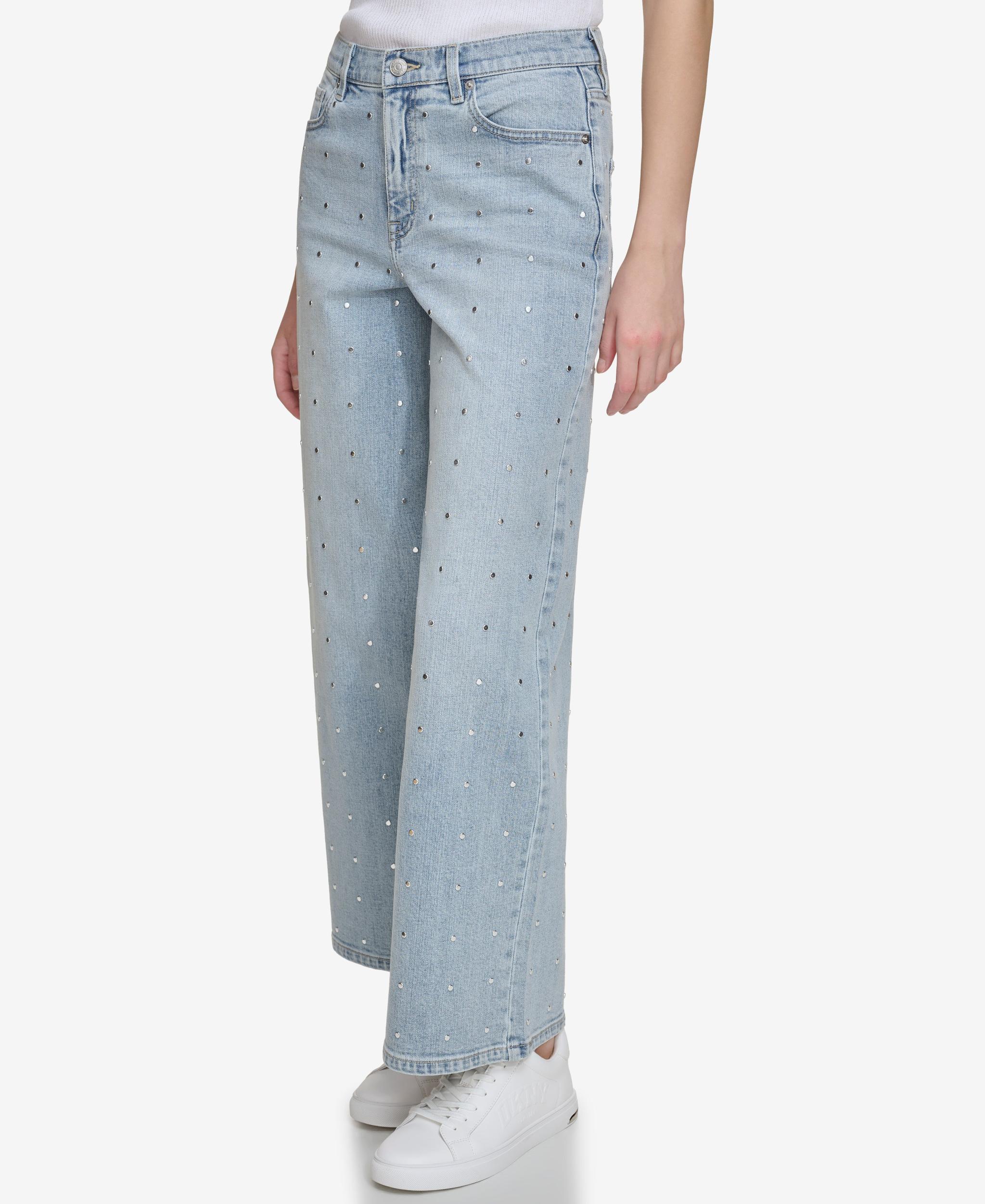 HIGH Rise Length WIDE LEG WITH STUDS Product Image
