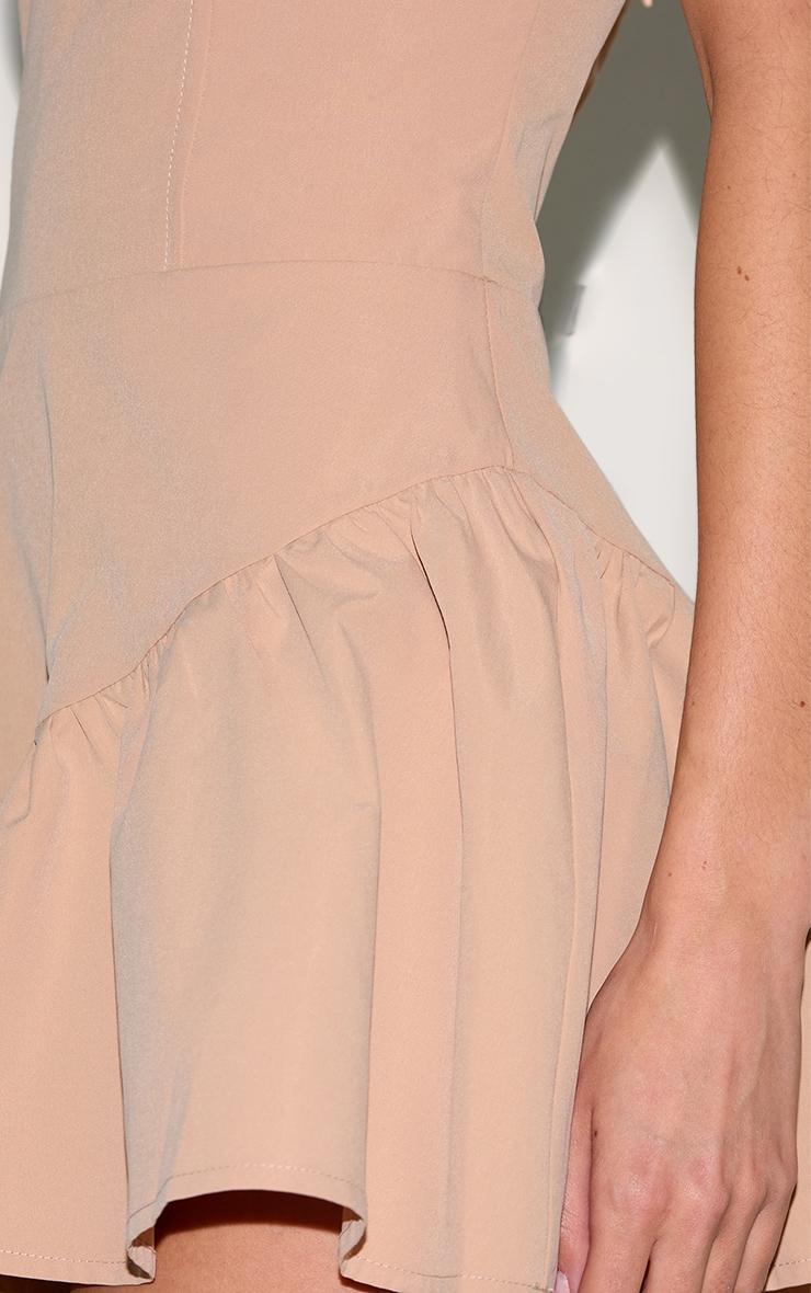 Natural Halter Neck Drop Waist Floaty Romper Product Image