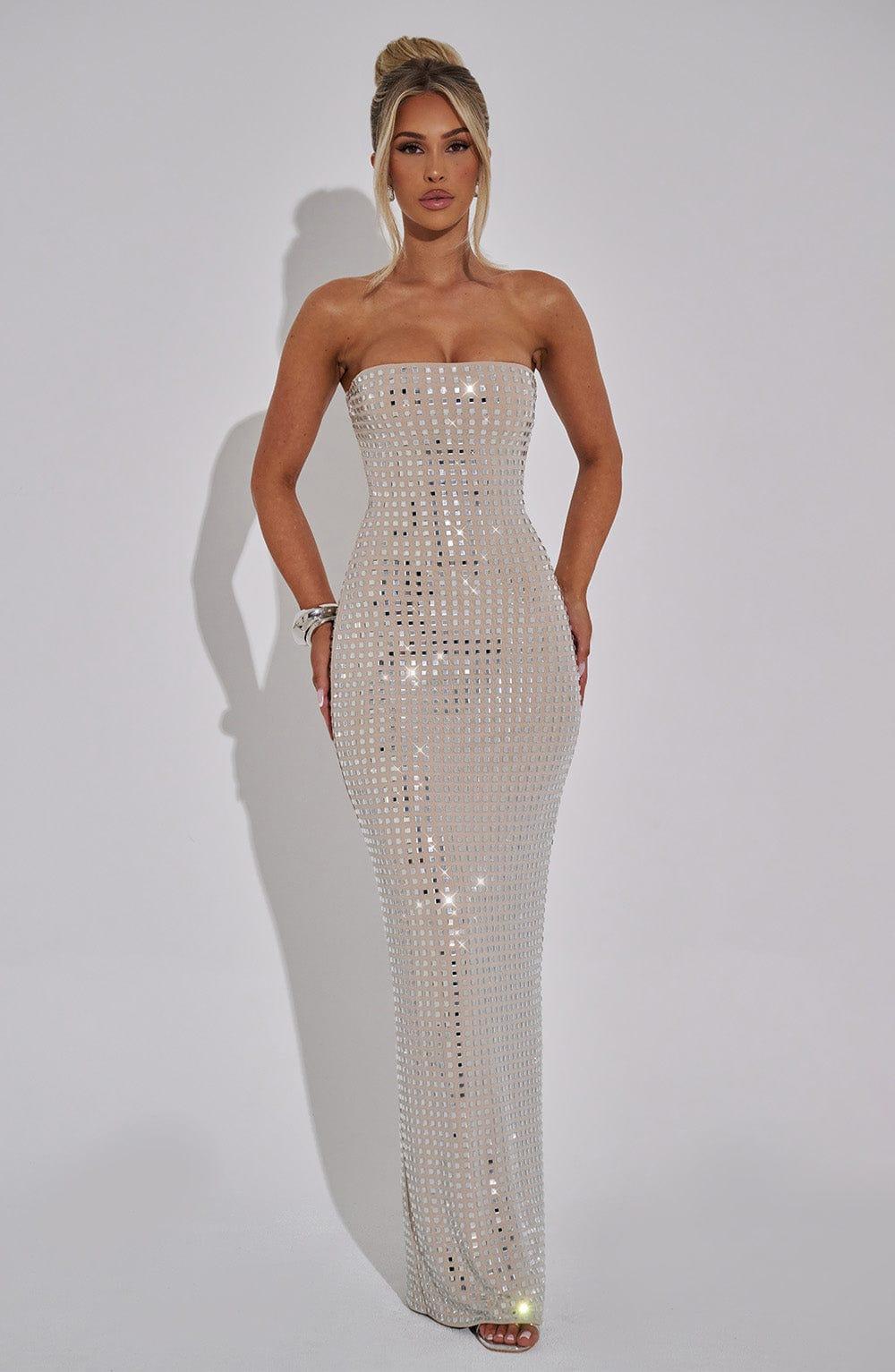 Neriah Maxi Dress - Nude Product Image