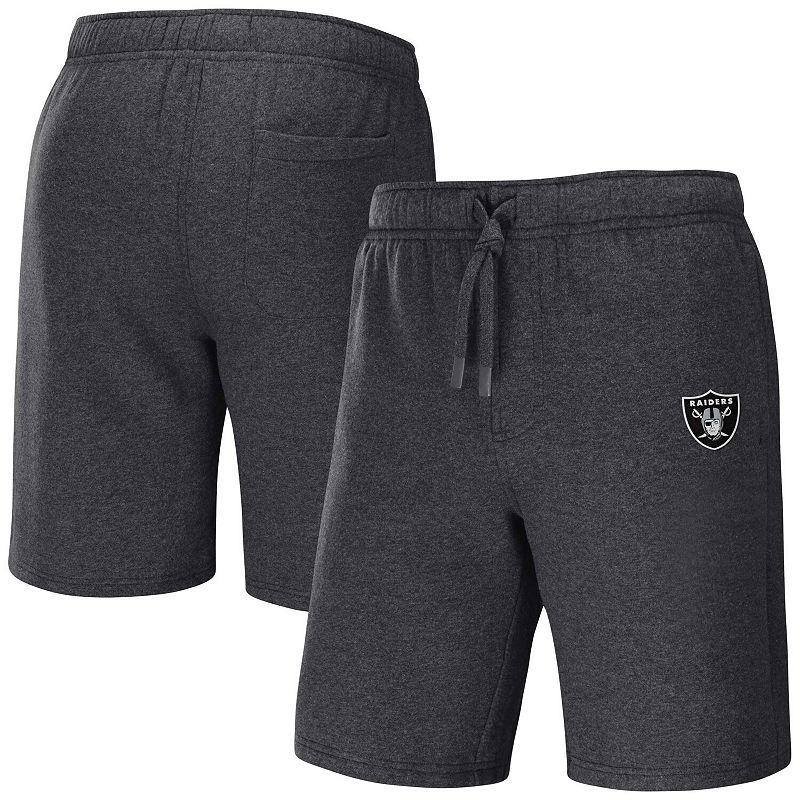 Men's NFL x Darius Rucker Collection by Fanatics Heather Charcoal Las Vegas Raiders Logo Shorts, Size: Large, Lvr Charco Product Image