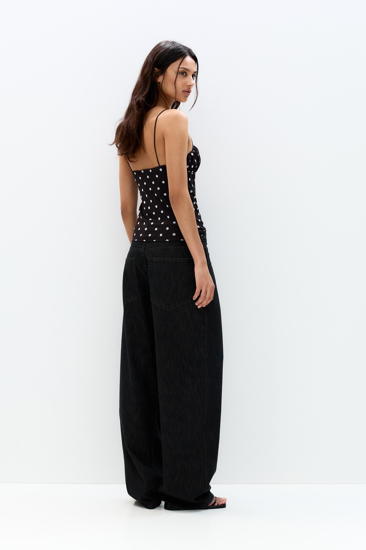 Strappy polka dot top Product Image