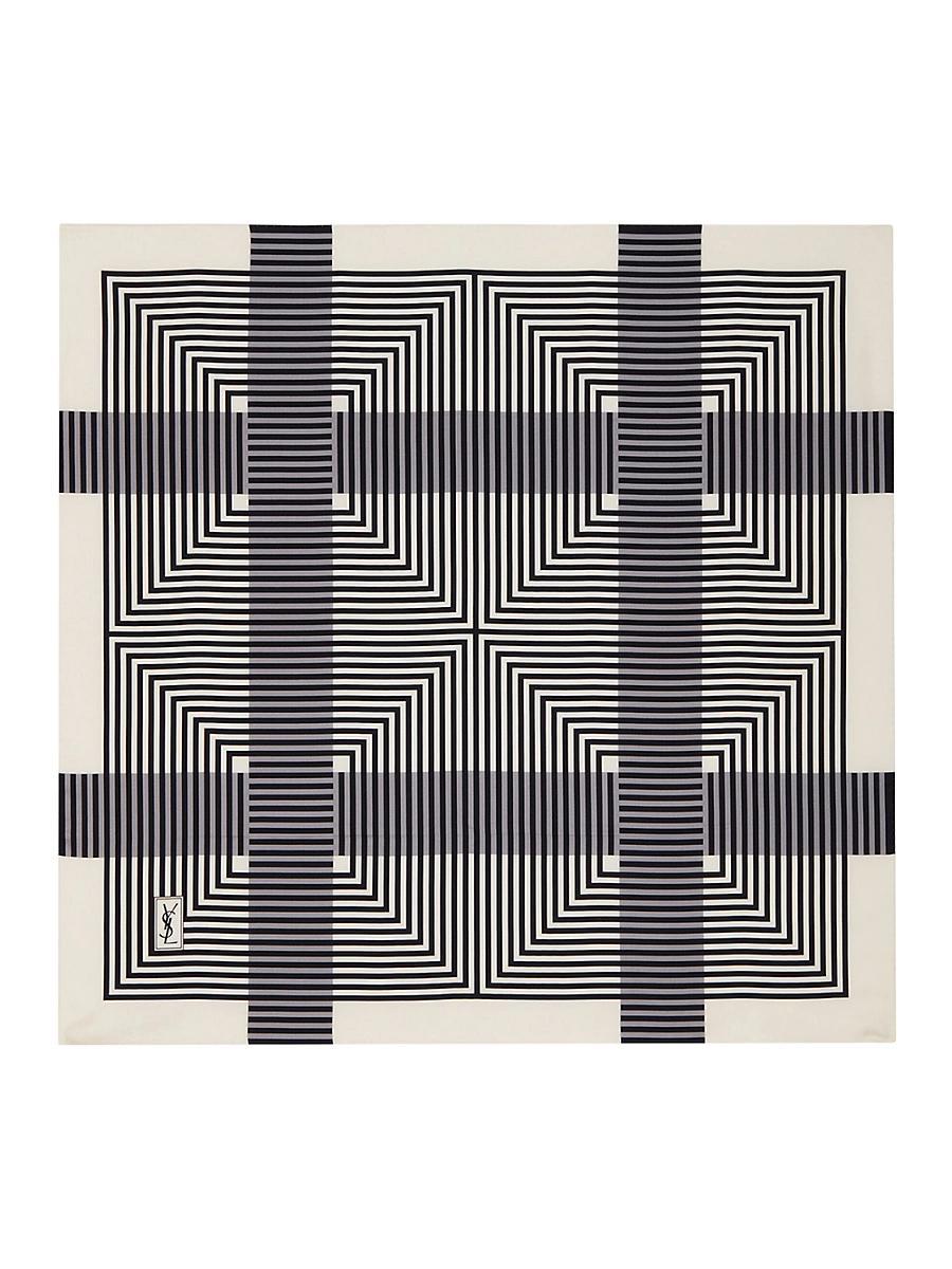 Womens Square Scarf in Silk Twill Product Image