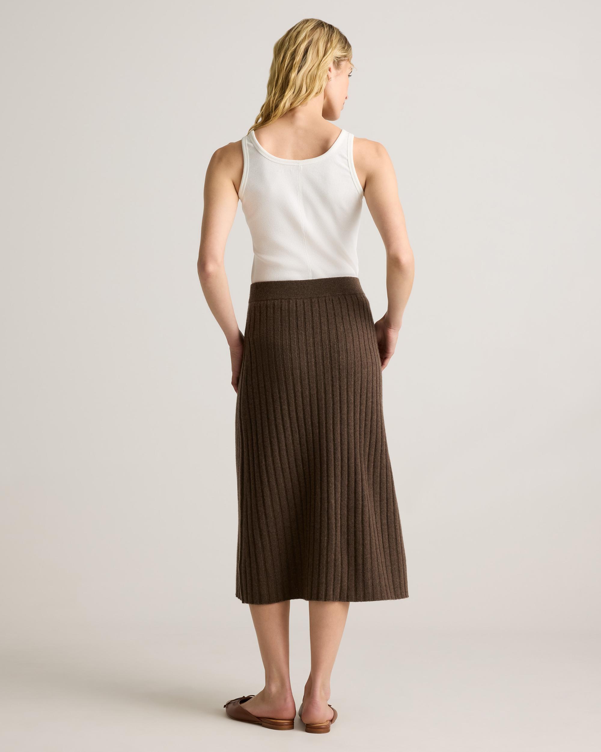 Quince | Women's Mongolian Cashmere Midi Skirt Size XL Product Image