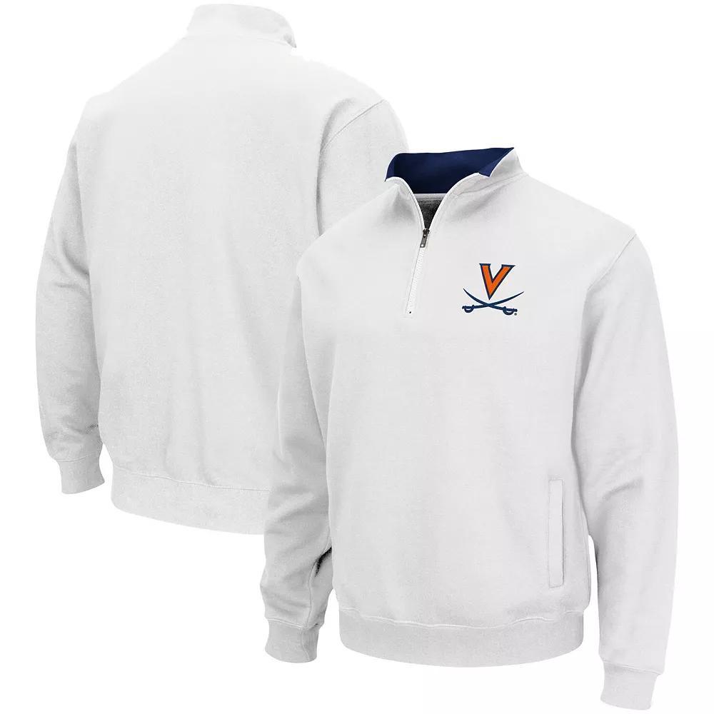 Men's Colosseum White Ole Miss Rebels Tortugas Team Logo Quarter-Zip Jacket, Size: 3XL Product Image