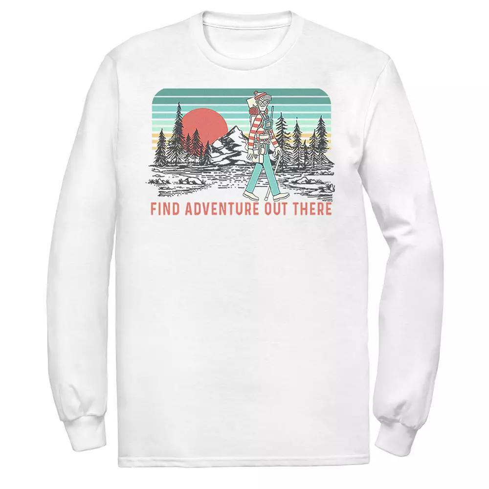 Men's Where's Waldo Find Adventure Out There Tee, Size: XL, White Product Image