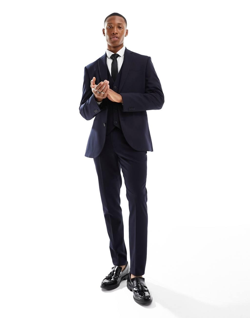 ASOS DESIGN skinny suit vest Product Image