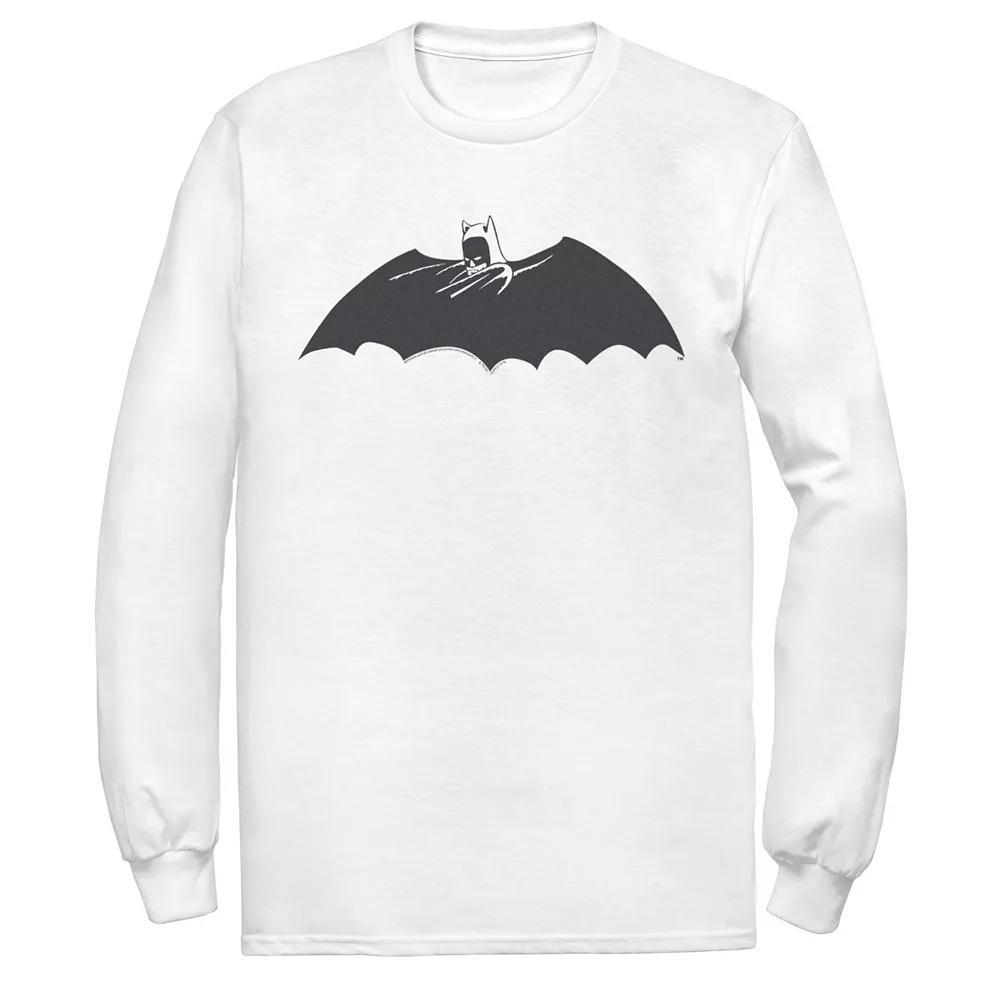 Men's DC Comics Batman Side Portrait Logo Tee, Size: XL, White Product Image